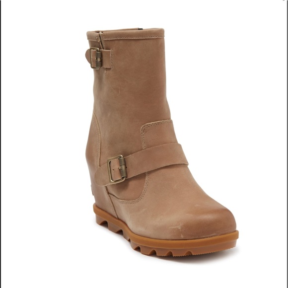 SOREL JOAN Of ARTIC WEDGE II Sandy Tan Boot All sizes - Picture 2 of 8
